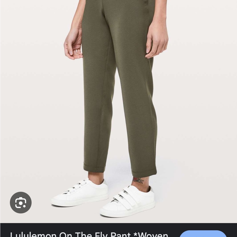 Lululemon On The Fly Pants Army Green Leggings Align Studio